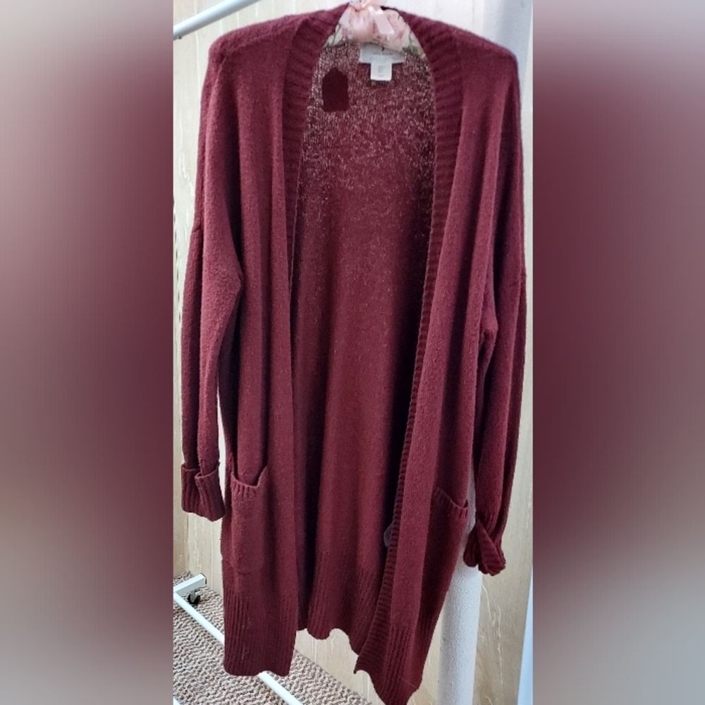 Knee length sweater